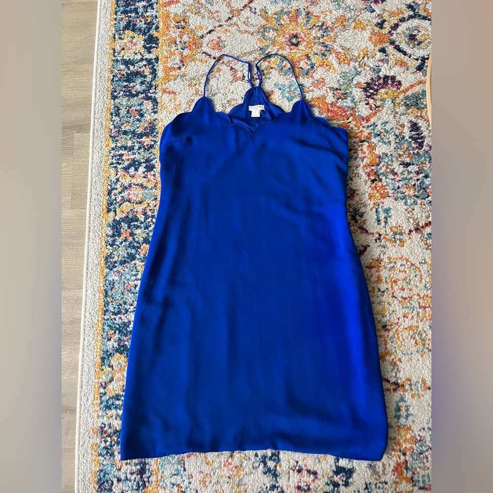 J. Crew Factory Scalloped Cami Dress
